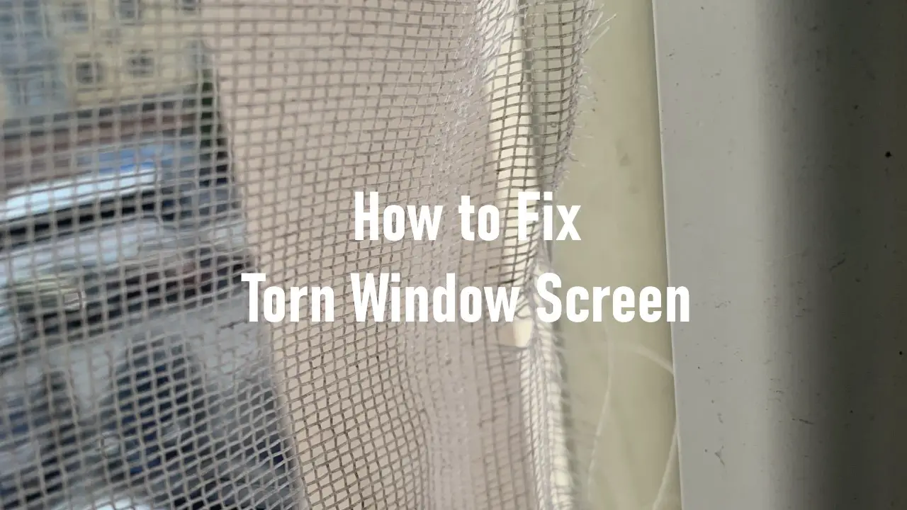 How to Fix a Torn Window Screen