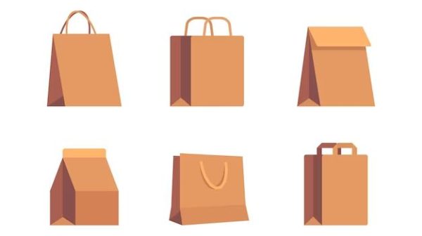 How do you store paper shopping bags?