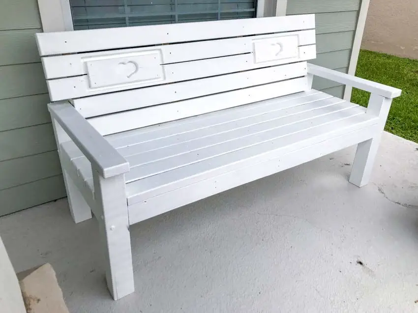 How to make a sitting bench out of 2x4s