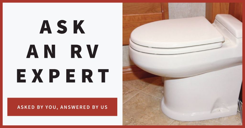 How do you unclog a black tank RV toilet