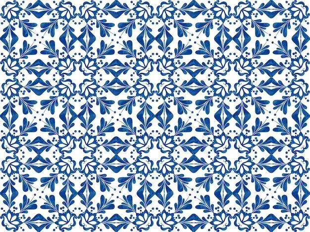 What are patterned floor tiles called