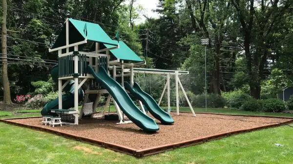 What is the best thing to put around a swing set?