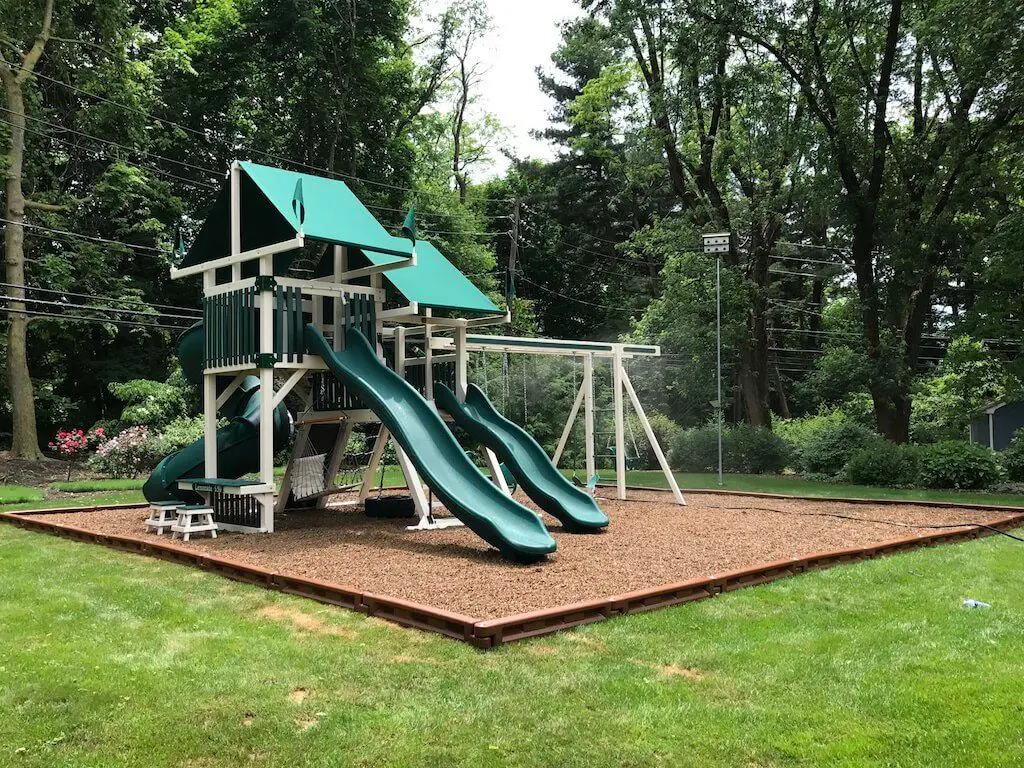 What is the best thing to put around a swing set