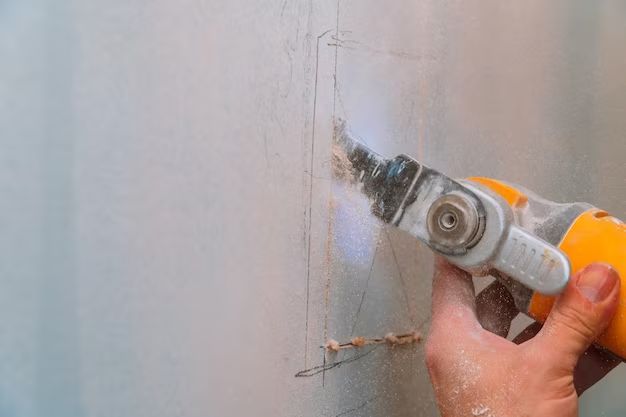 What is the best tool to cut plaster walls