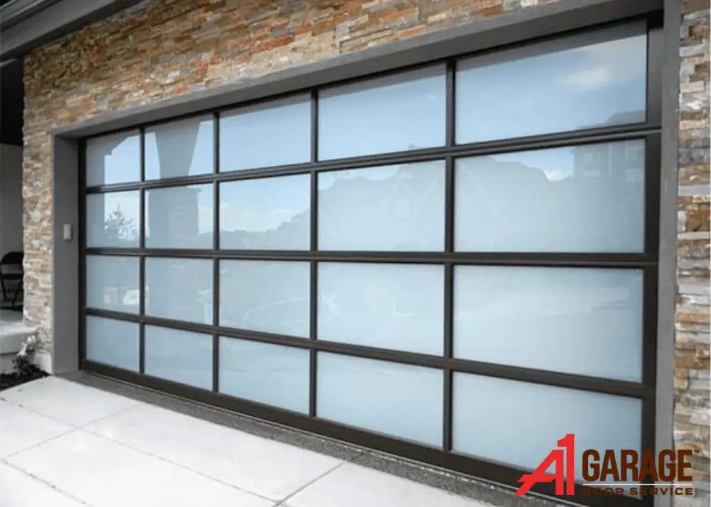 How much does a frosted glass garage door cost