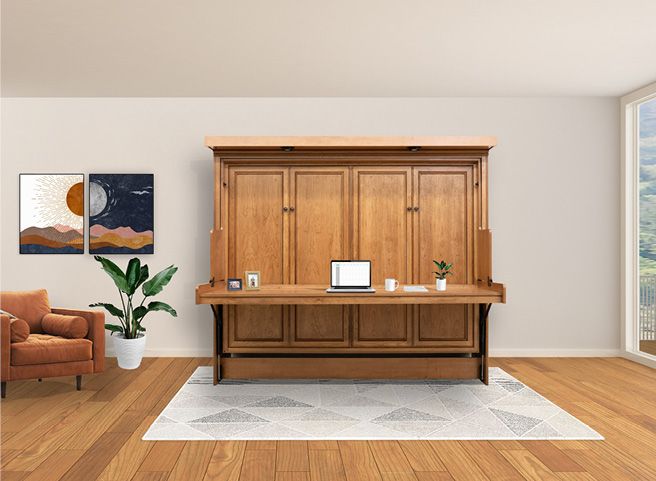 Can you add a desk to a Murphy bed