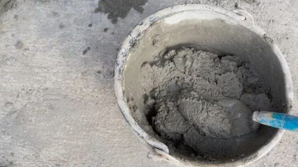 Can I pour concrete mix in a hole and add water?