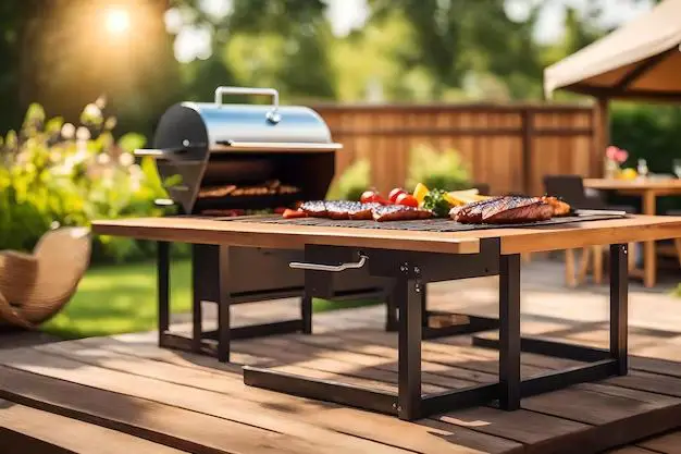 What wood to use for outdoor cooking table