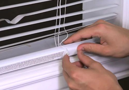 How do you replace broken slats in mini blinds