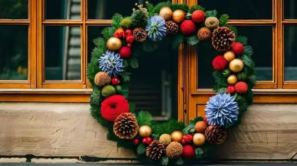 What is the best way to hang a wreath on a window?