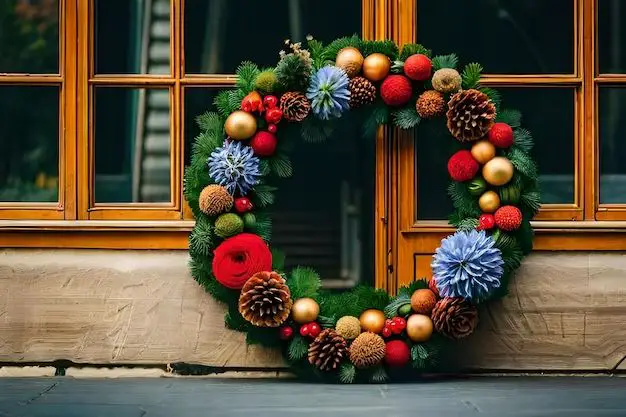 What is the best way to hang a wreath on a window