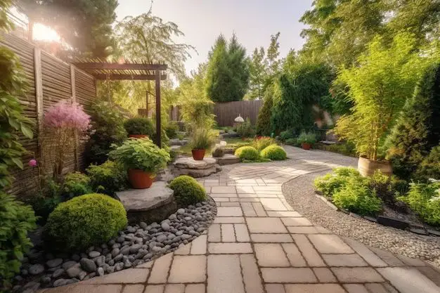 How do you landscape a narrow space