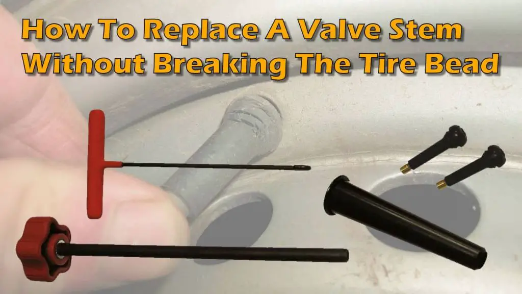 How do you remove a valve stem without removing a tire