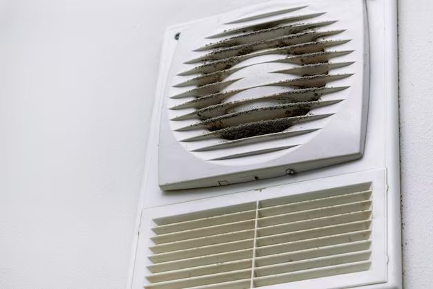 How do I get dust out of my bathroom exhaust fan