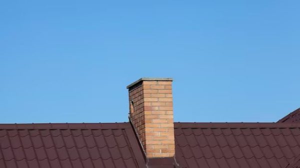 What is the flashing around a metal chimney?