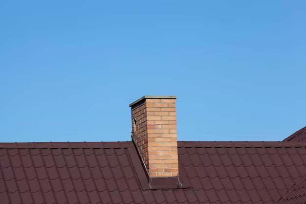 What is the flashing around a metal chimney