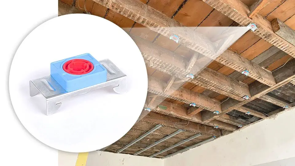 How do you soundproof ceiling joists