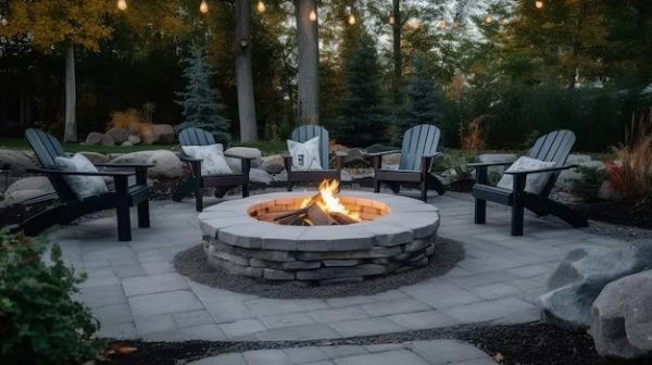 Can you hang lights over a fire pit?