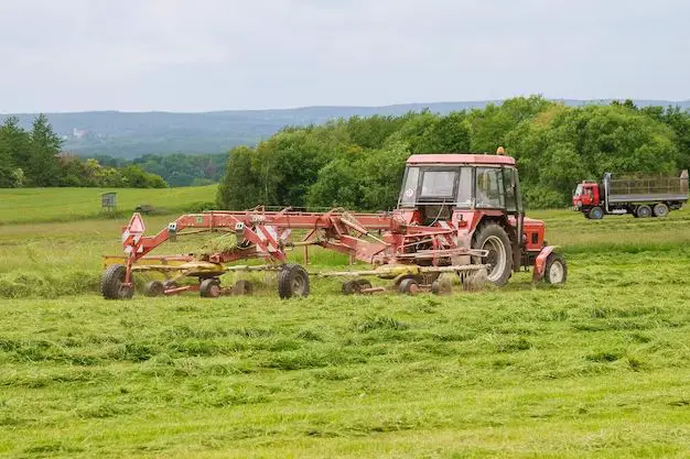 What does a tractor landscape rake do