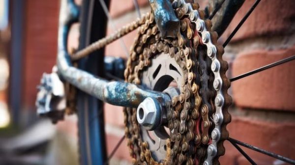 How do you thread a bike chain?