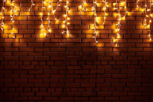 What do you use to hang Christmas lights on a brick wall