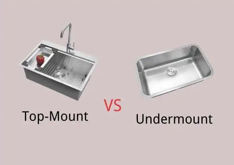 What is the difference between a dual mount and undermount sink