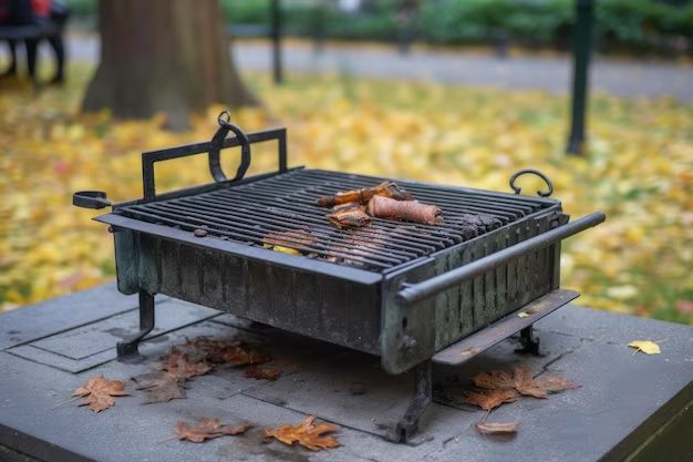 Where do you put a portable grill