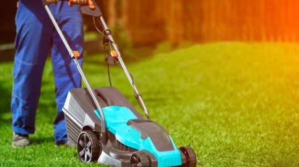 How do I protect my lawnmower from rain?