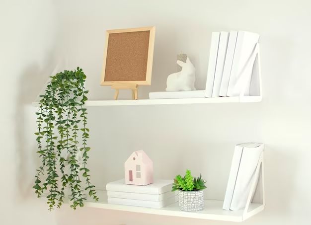 How do you style narrow shelves