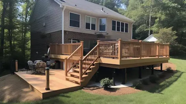 How do you build a double level deck