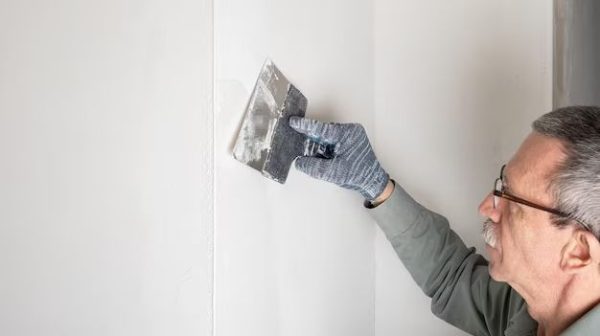 How do you putty corners on a wall?