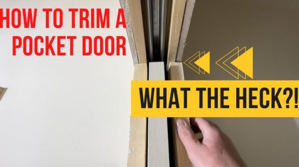 Can you replace a pocket door without removing trim?