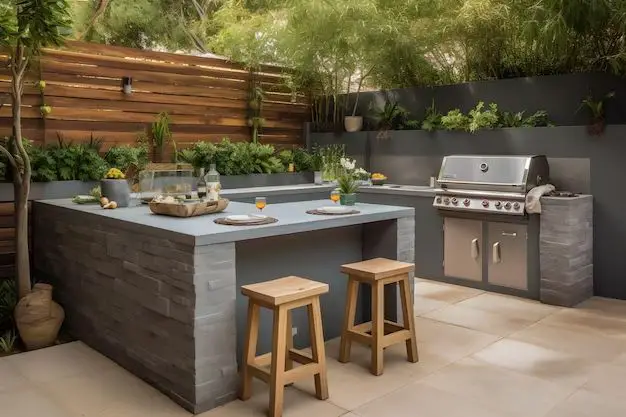 What is a good base for outdoor kitchen