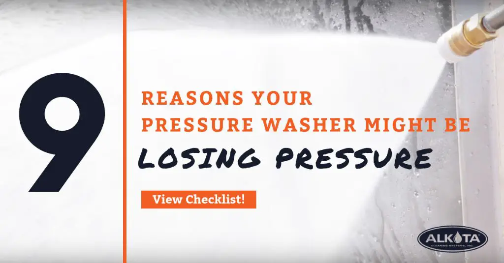 What is the most common cause of a pressure washer going faulty