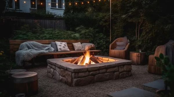 Should an outdoor fire pit be covered?