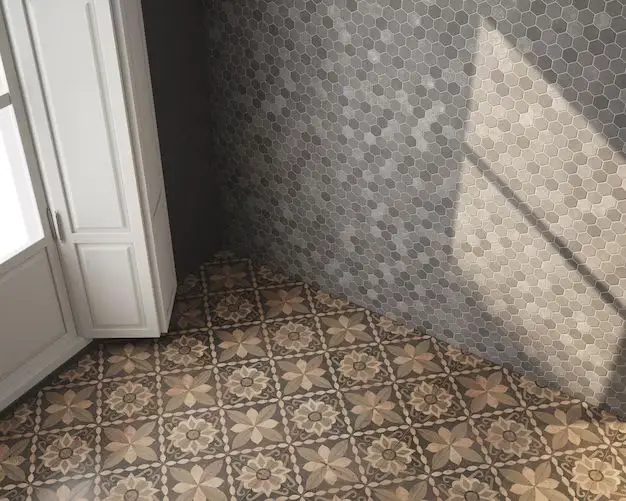 How should tiles meet in a corner