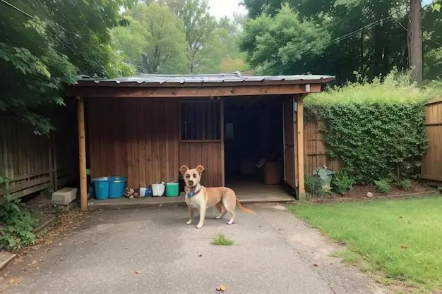 What is the best thing to put in an outside dog kennel