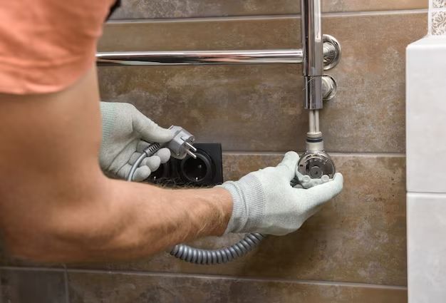 How do you replace a towel rail on tile