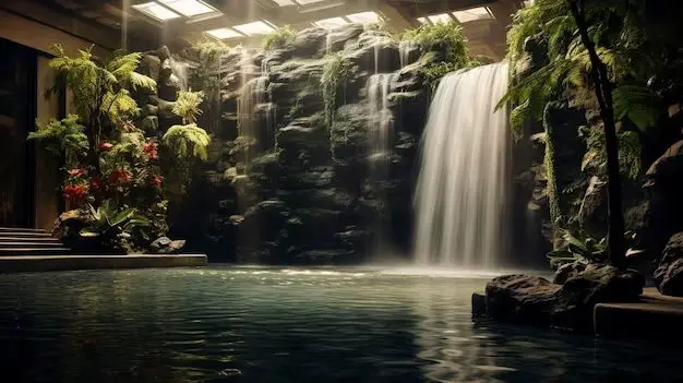 How do you build a small indoor waterfall