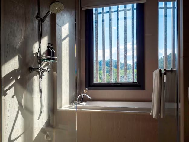 Can a glass block window be in a shower