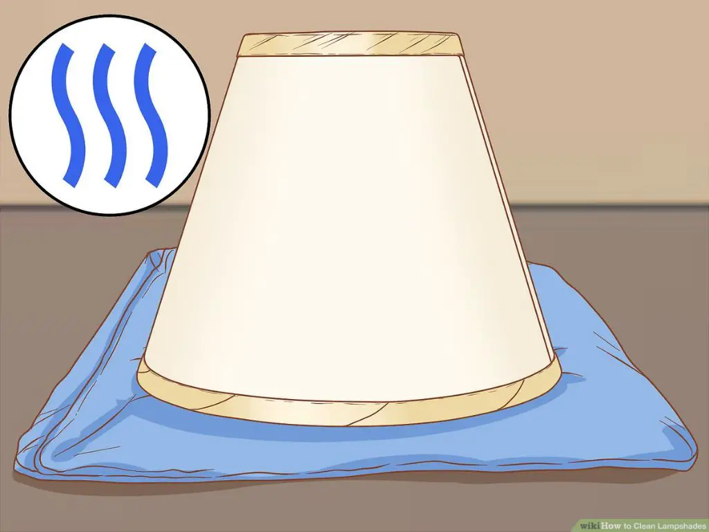 What is the best way to clean a fabric lampshade