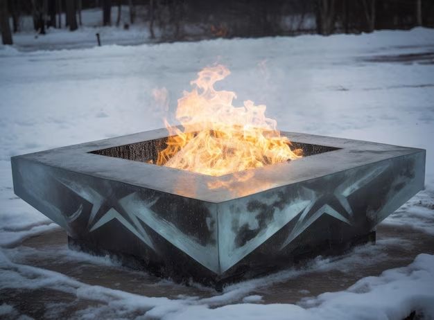 How do you cover a fire pit in the winter