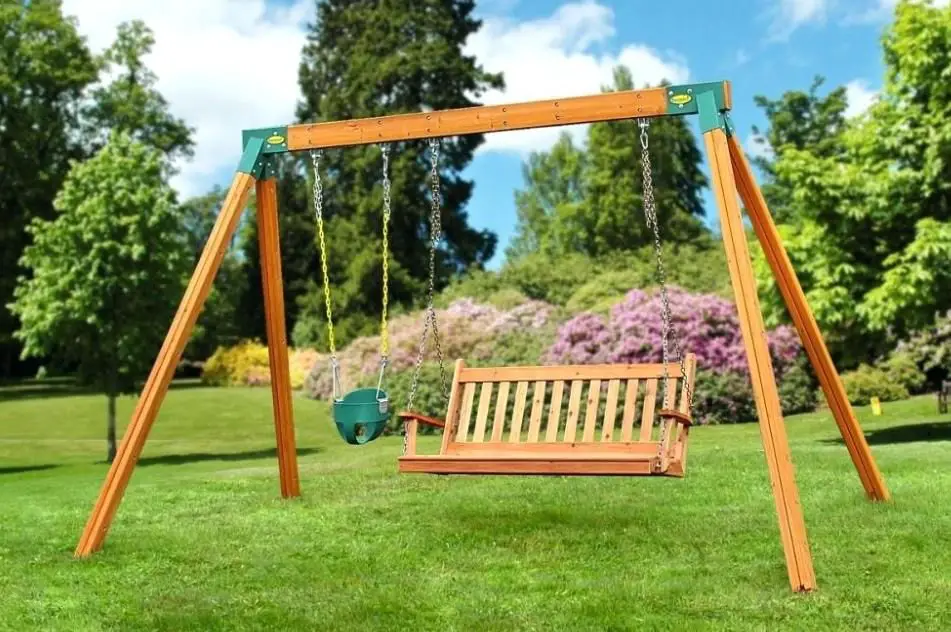 Is a 4x4 strong enough for a swing set