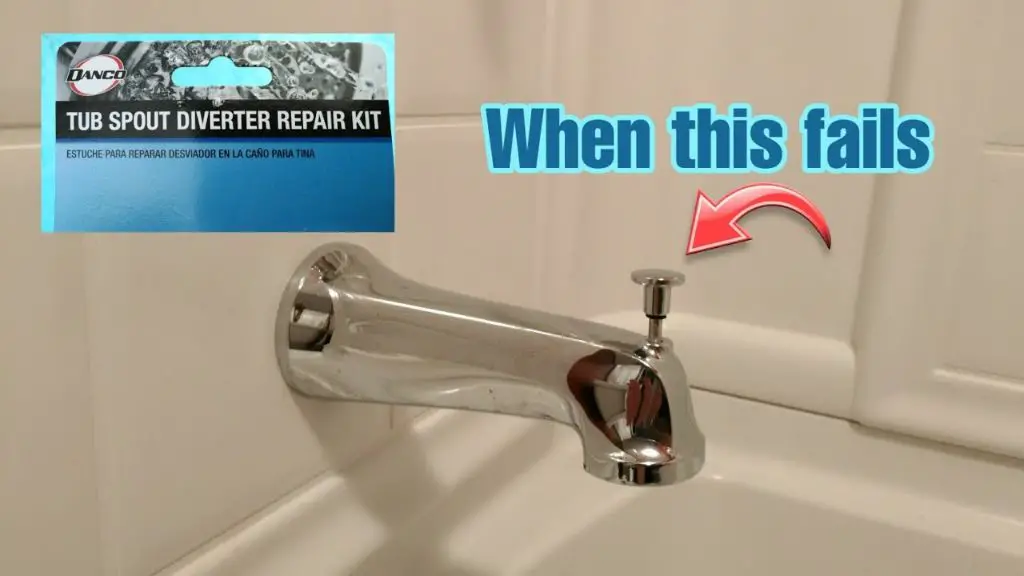 How do you replace a tub spout with diverter