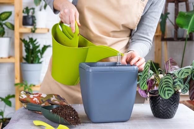 How does a self watering raised bed planter work