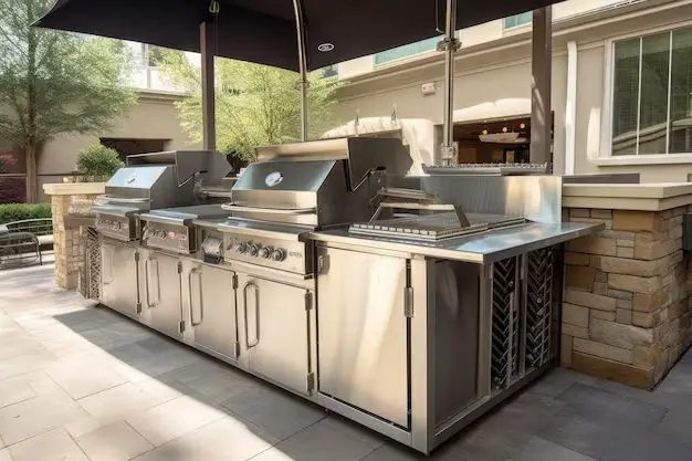 How much does an L shaped outdoor kitchen cost