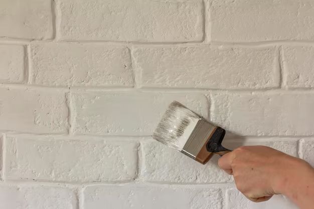 How do you paint a wall that looks like brick