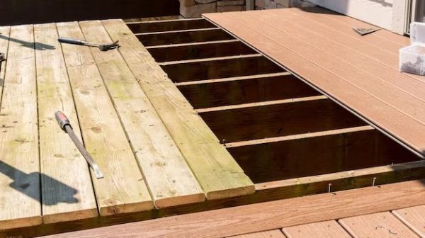 What is the easiest way to cover an old deck?