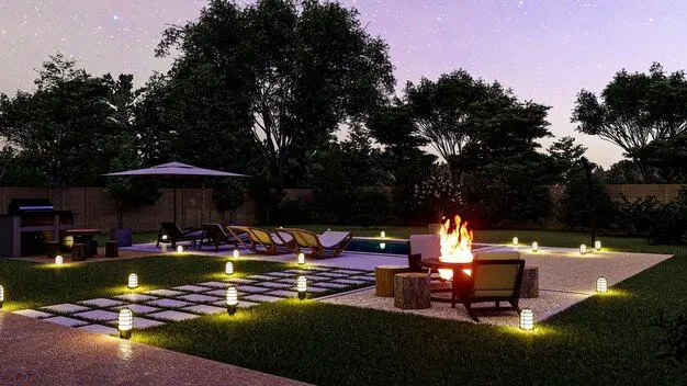 How do I make my backyard an entertainment space