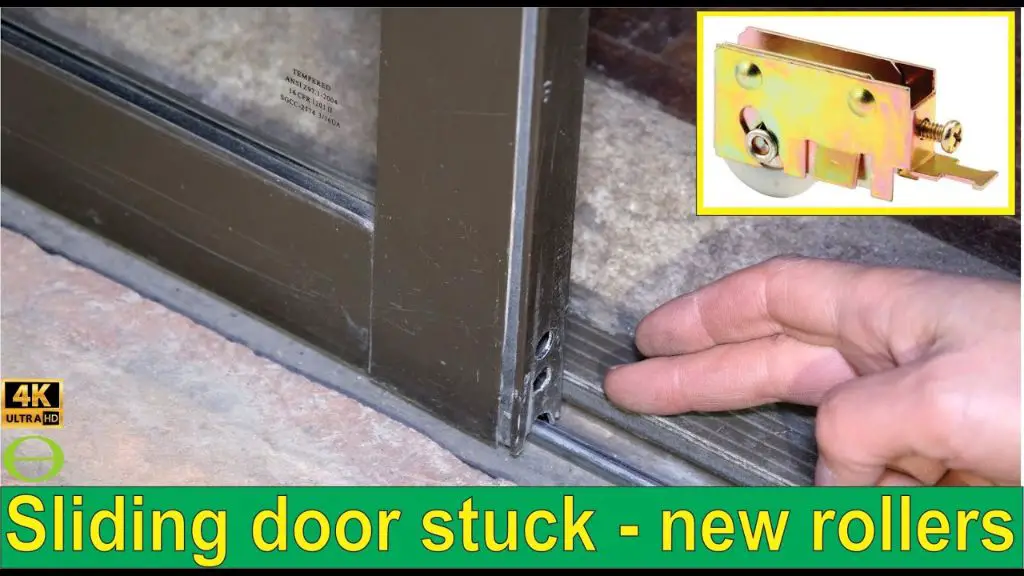 How do you replace old sliding door rollers